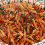 Penne Pasta with Meat Sauce